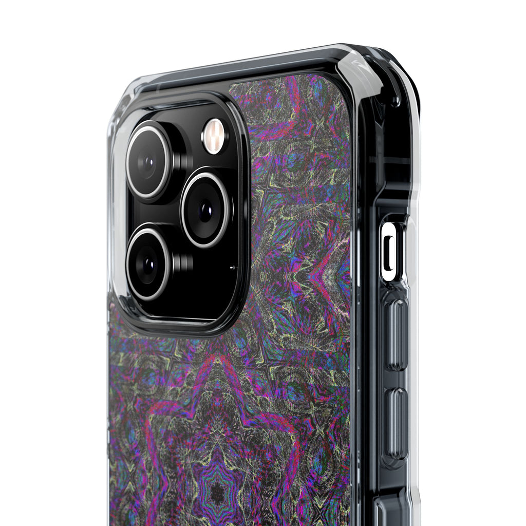 iPhone 14 Magnetic Clear Impact Case - P5 Kaleidoscopic No.33