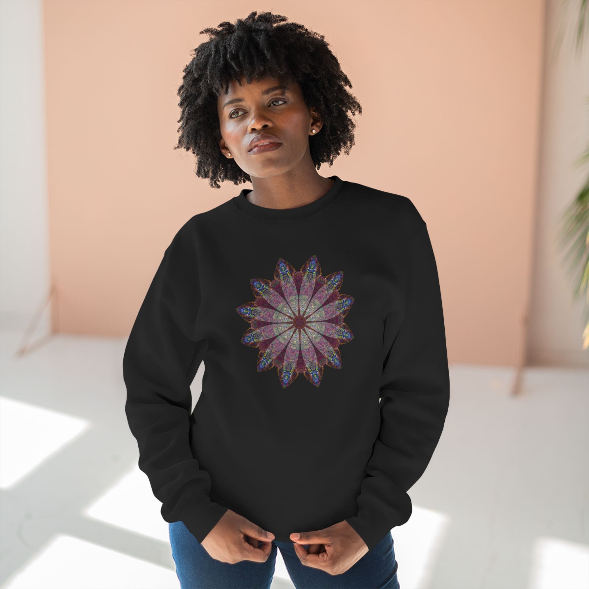 Unisex Crewneck Sweatshirt - Love Light Mandalas No.9