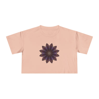 Women's Cropped Tee - Love Light Mandalas No.11