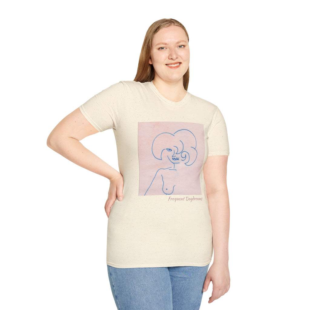 Unisex Softstyle T-Shirt - Frequent Daydreams Sketch No.45