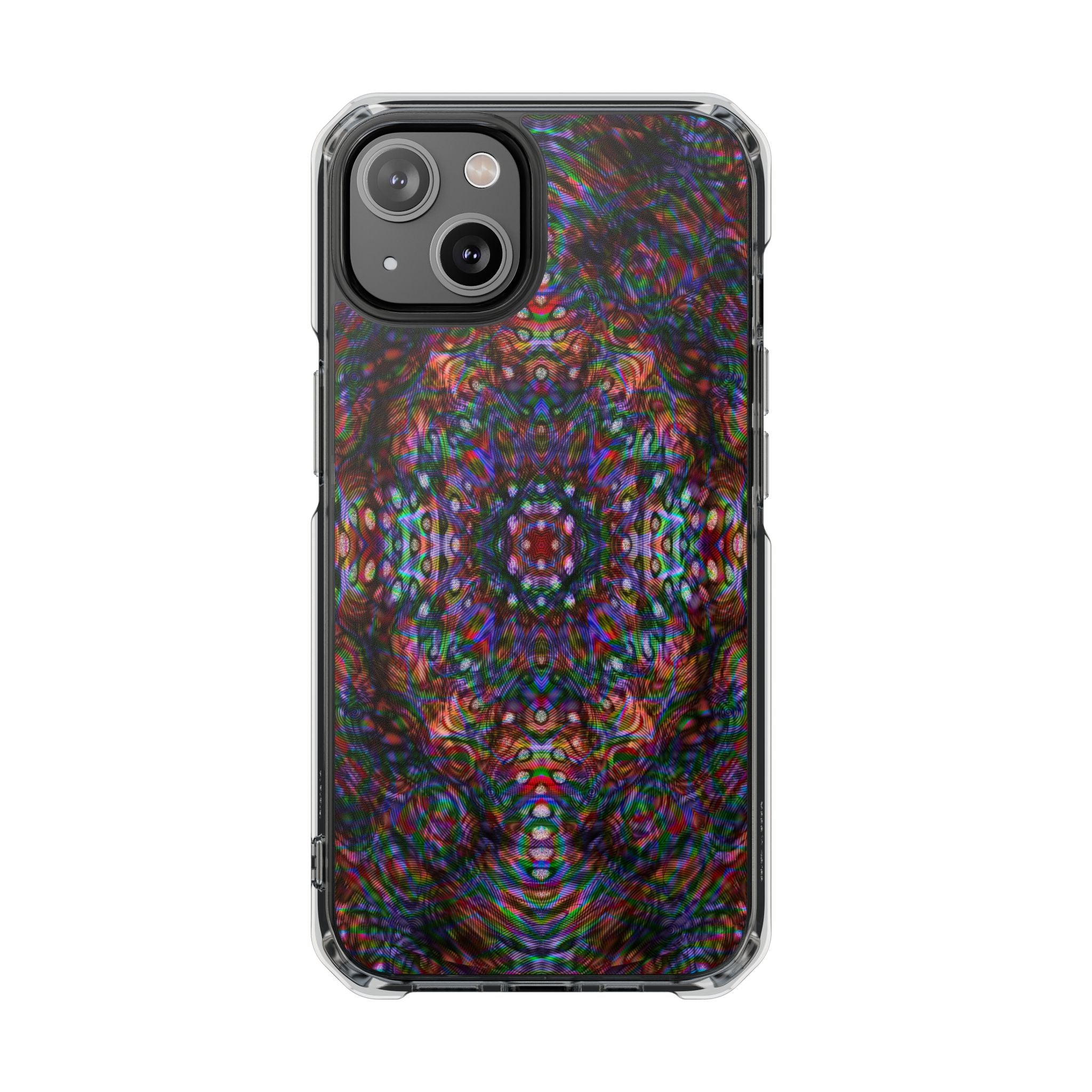 iPhone 14 Magnetic Clear Impact Case - DMT Scribe Tiles No.1
