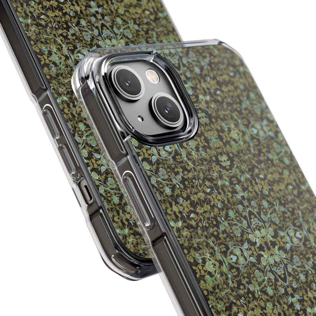 iPhone 14 Magnetic Clear Impact Case - Hidden Weave Series No.4