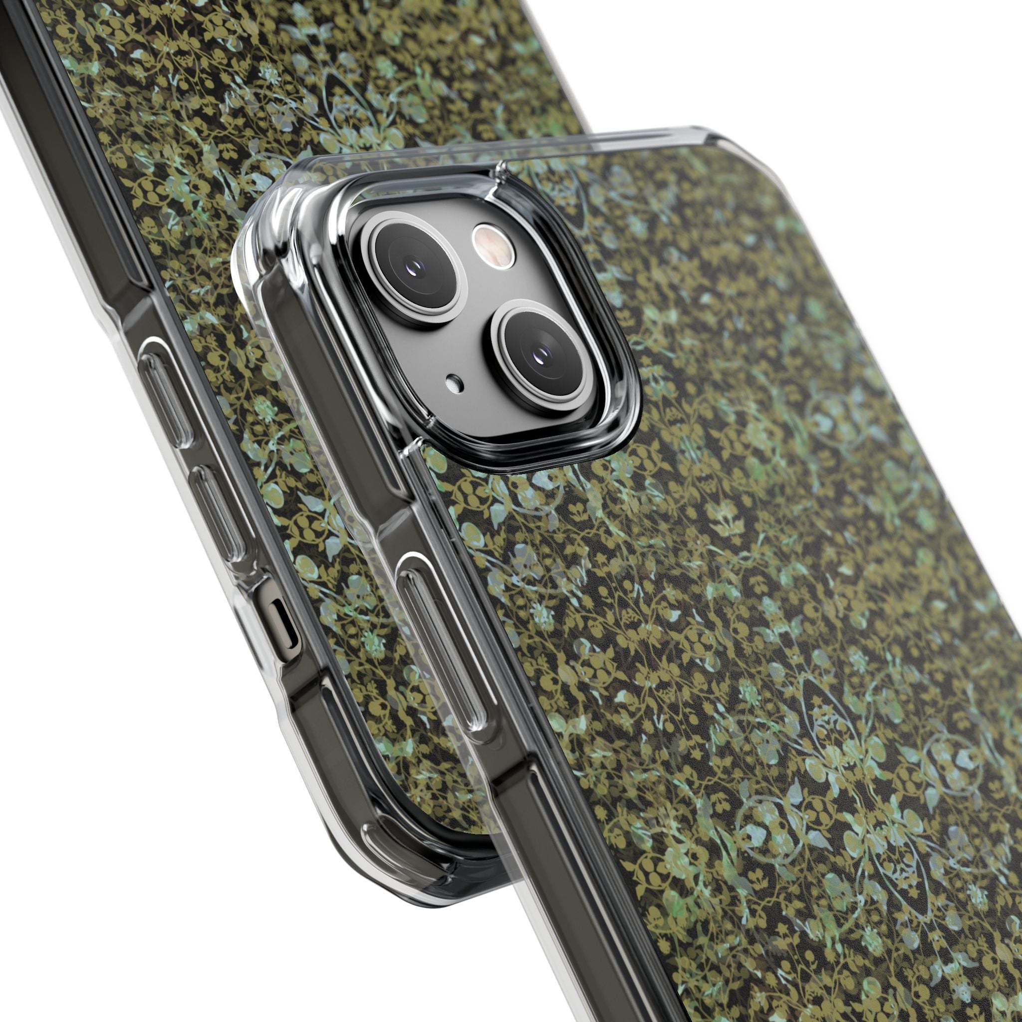 iPhone 14 Magnetic Clear Impact Case - Hidden Weave Series No.4