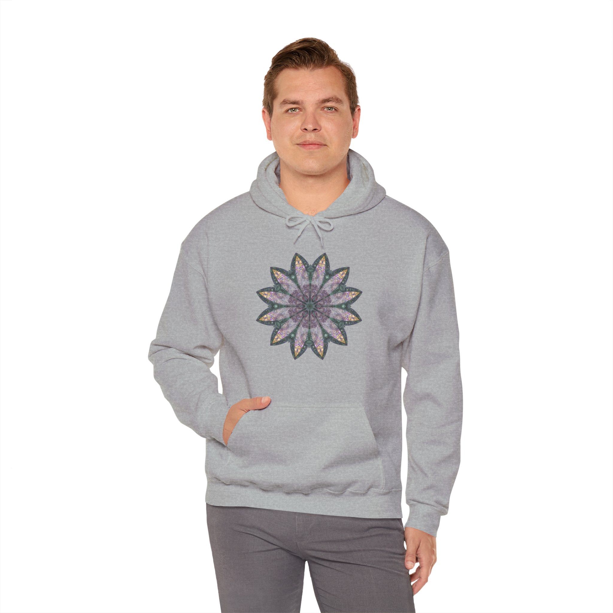 Unisex Heavy Blend™ Hooded Sweatshirt - Love Light Mandalas No.21