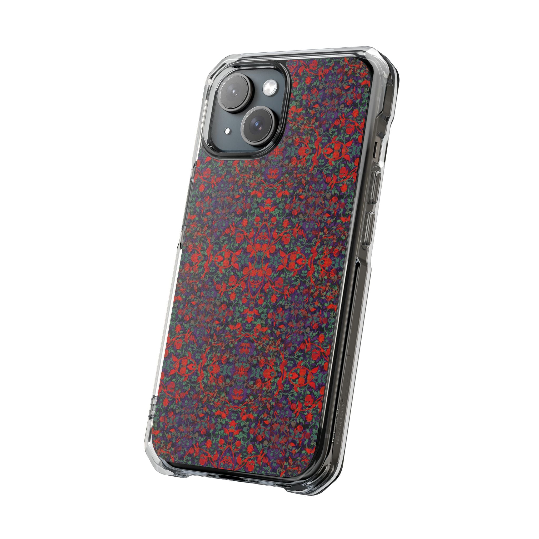 iPhone 15 Magnetic Clear Impact Case - Hidden Weave Series No.25