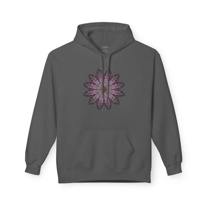 Unisex Midweight Softstyle Fleece Hoodie - Love Light Mandalas No.17