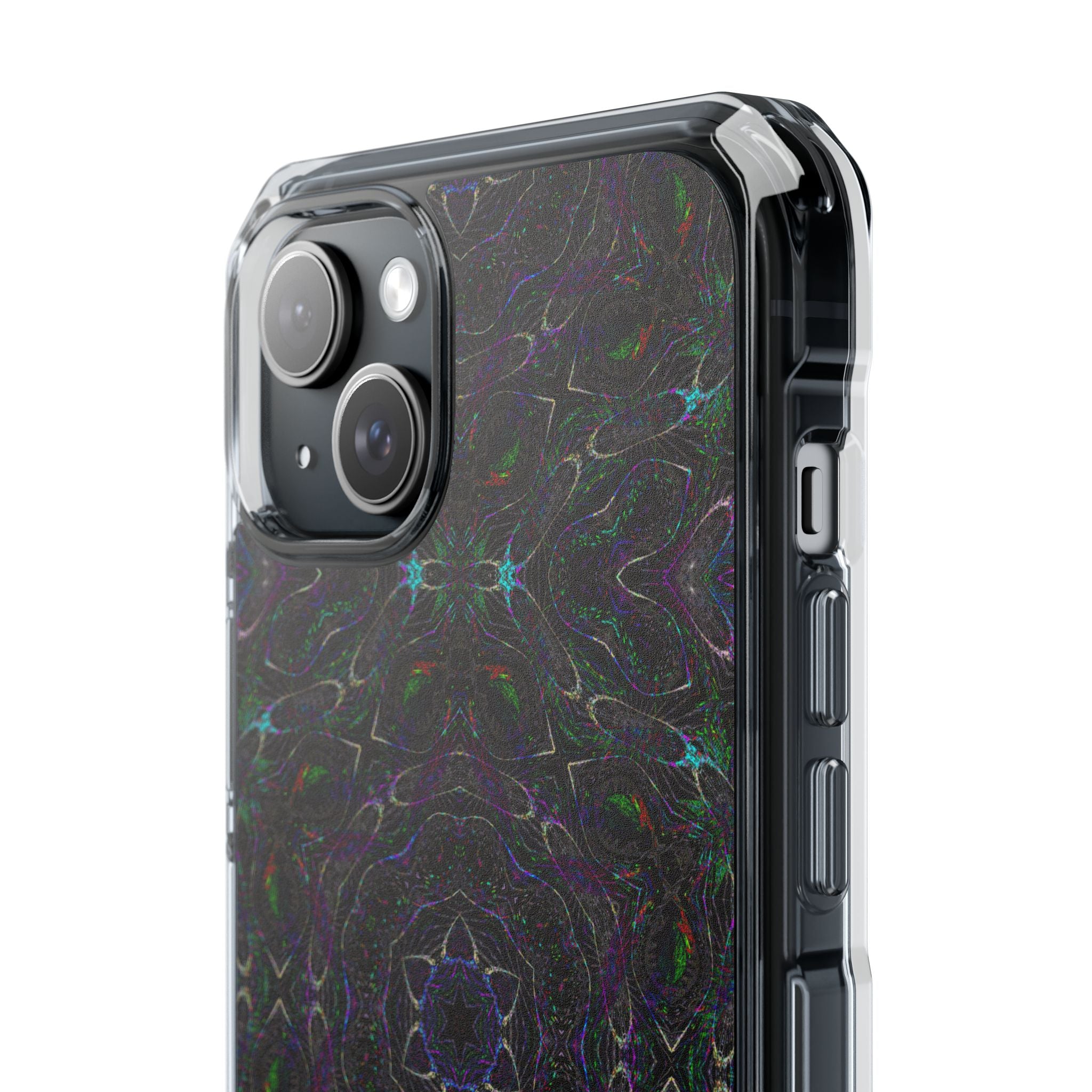 iPhone 15 Magnetic Clear Impact Case - P5 Kaleidoscopic No.32