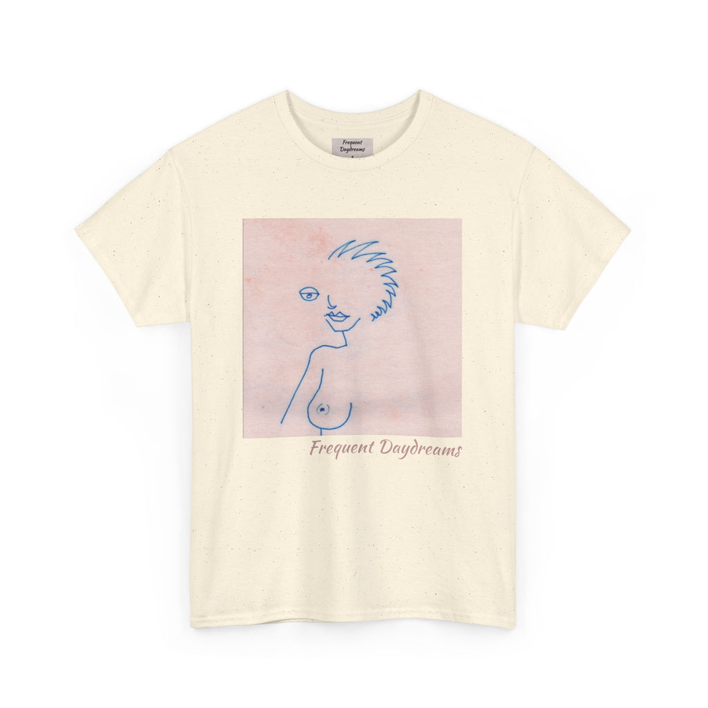 Unisex Heavy Cotton Tee - Frequent Daydreams Sketch No.46