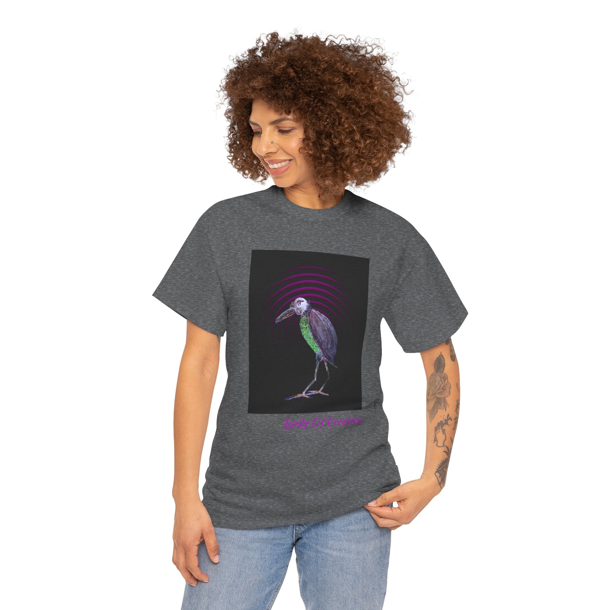 Unisex Heavy Cotton Tee - Birds Of Creation No.2b