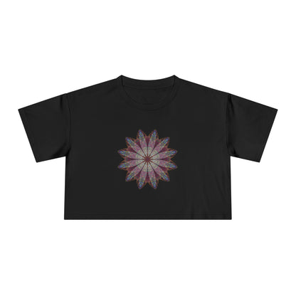 Women's Cropped Tee - Love Light Mandalas No.9
