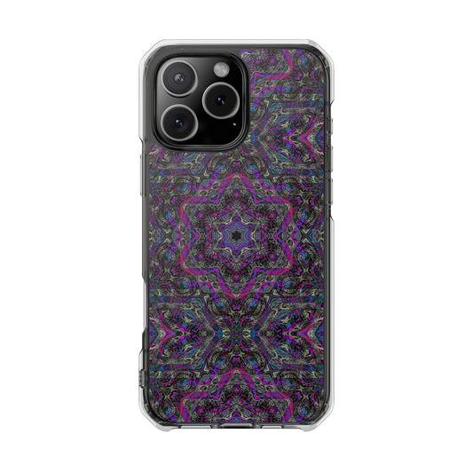 iPhone 16 Magnetic Clear Impact Case - P5 Kaleidoscopic No.33