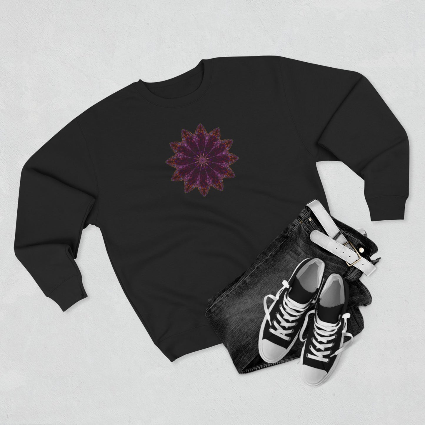 Unisex Crewneck Sweatshirt - Love Light Mandalas No.15