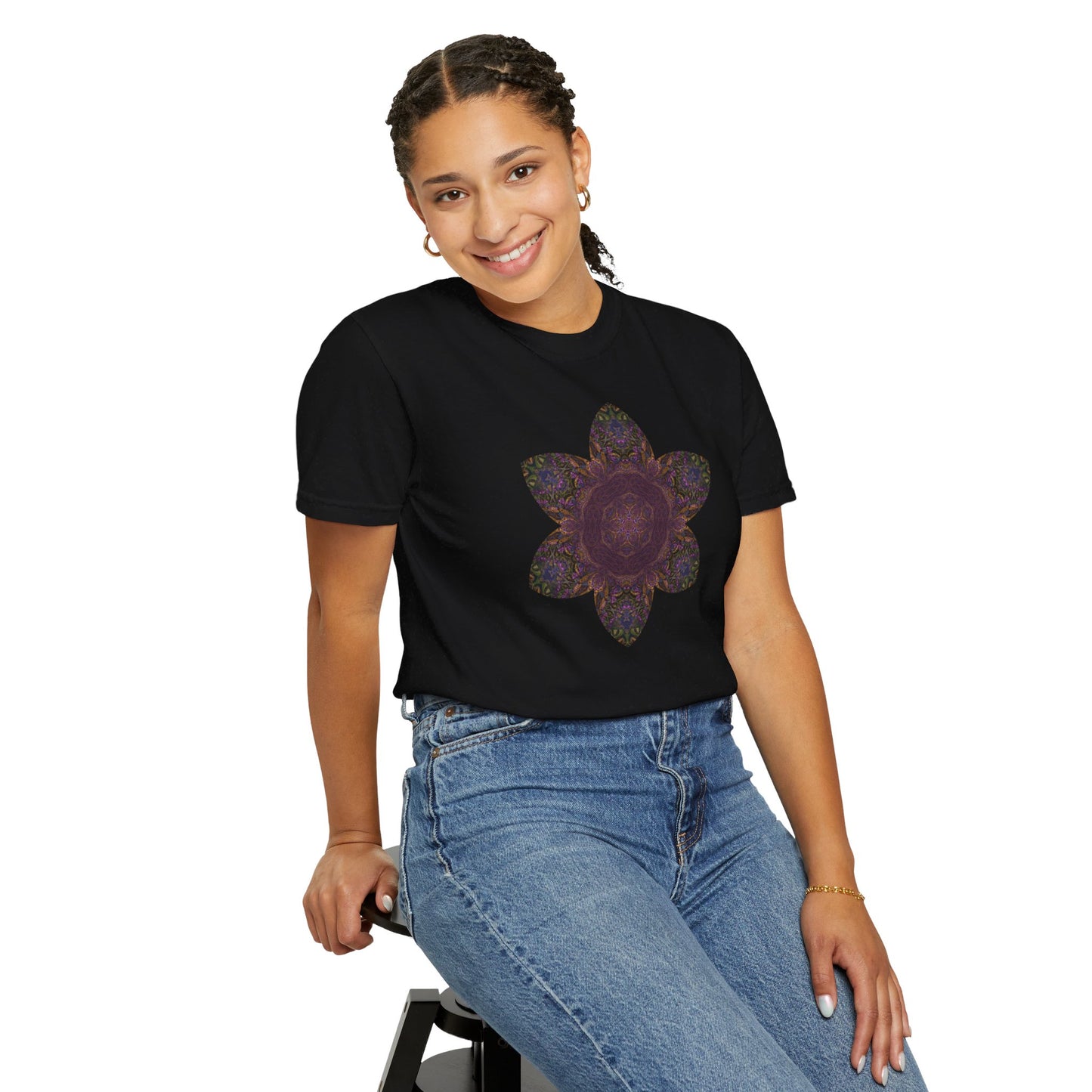 Unisex Garment-Dyed T-shirt - Love Light Mandalas No.3