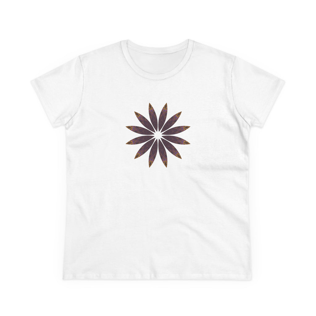 Women's Midweight Cotton Tee - Love Light Mandalas No.2