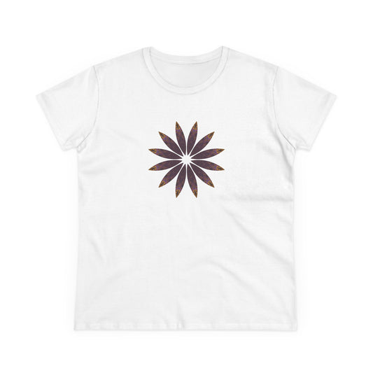 Women's Midweight Cotton Tee - Love Light Mandalas No.2