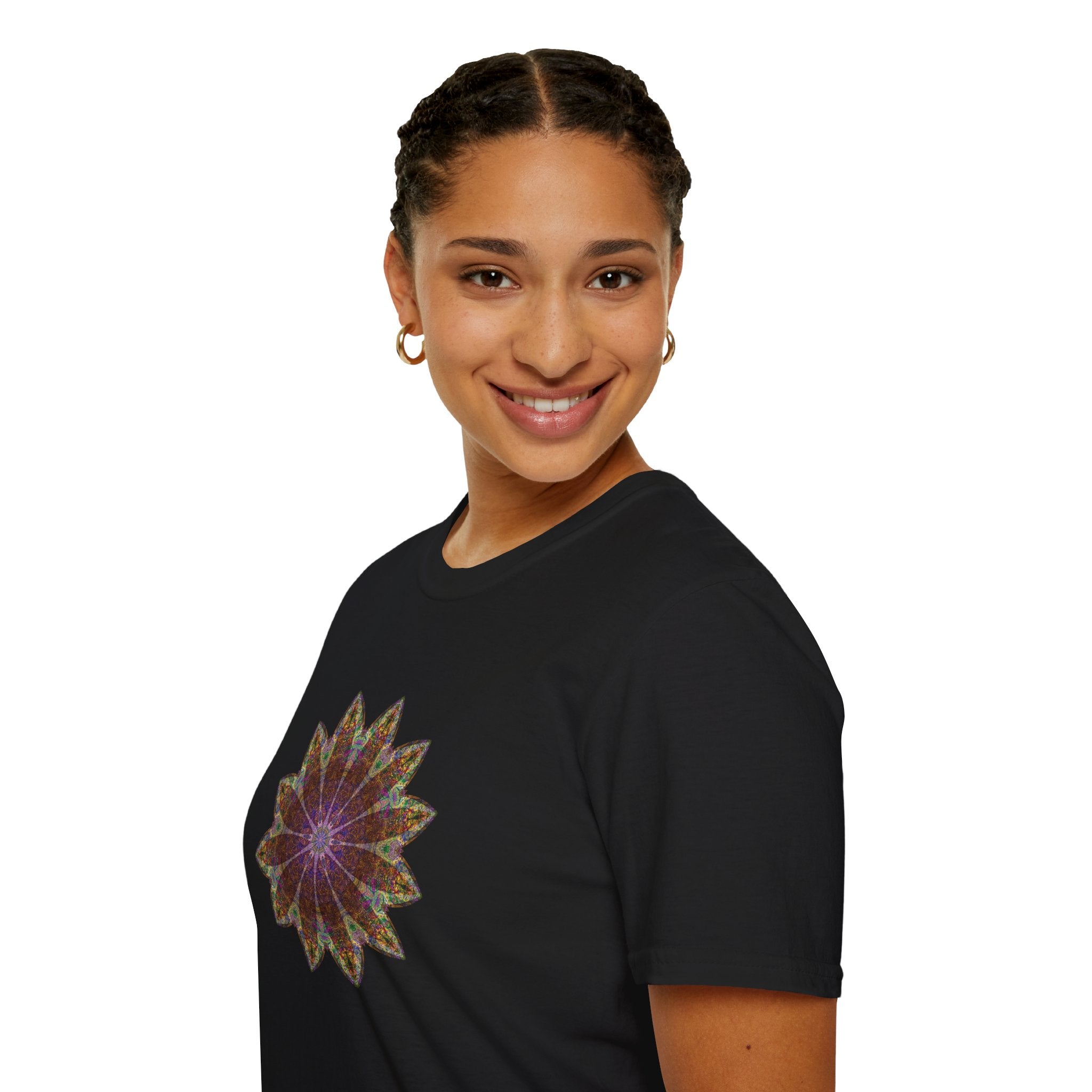 Unisex Softstyle T-Shirt - Love Light Mandalas No.13