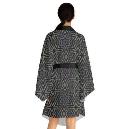 Long Sleeve Kimono Robe - P5 Kaleidoscopic No.5