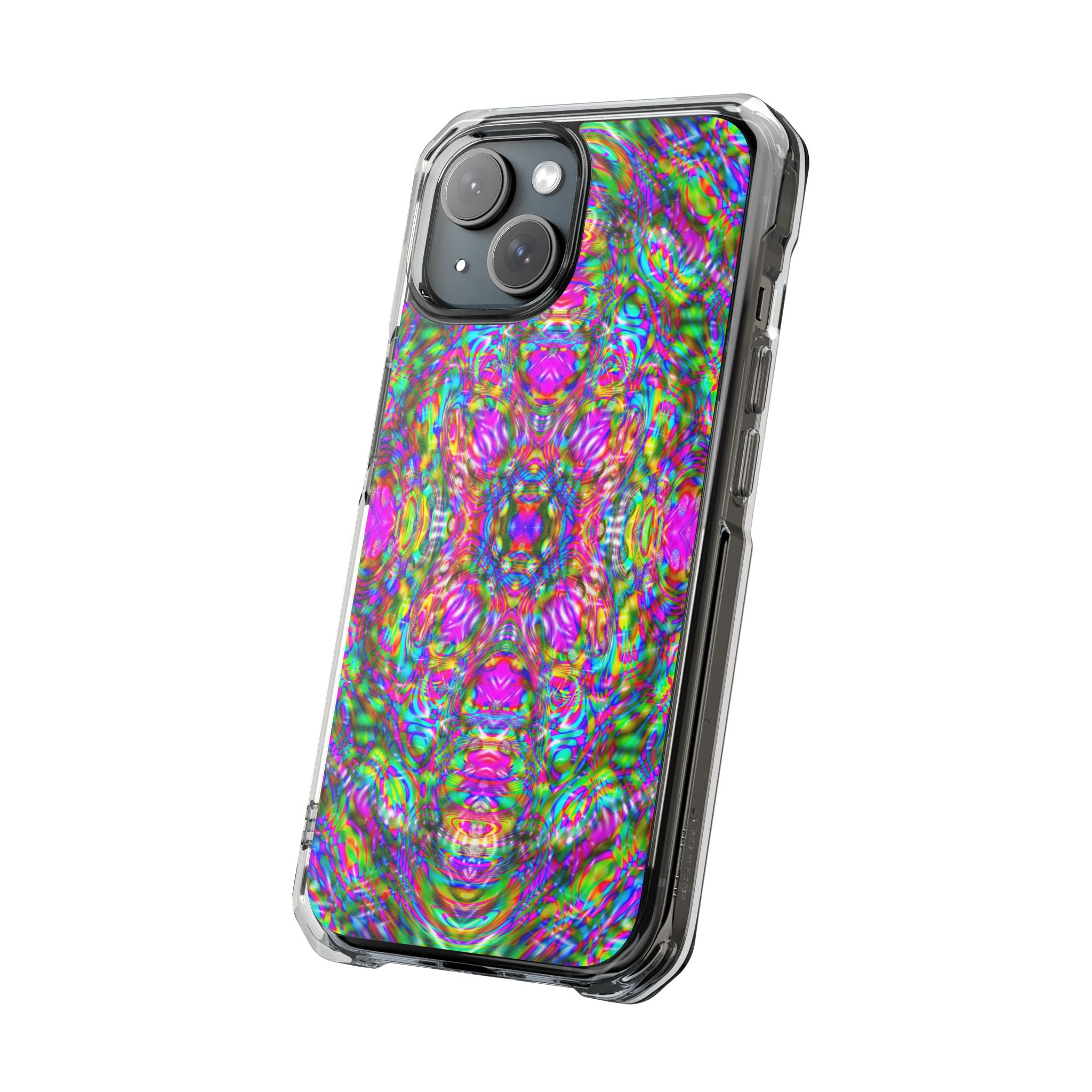 iPhone 15 Magnetic Clear Impact Case - DMT Scribe Tiles No.4