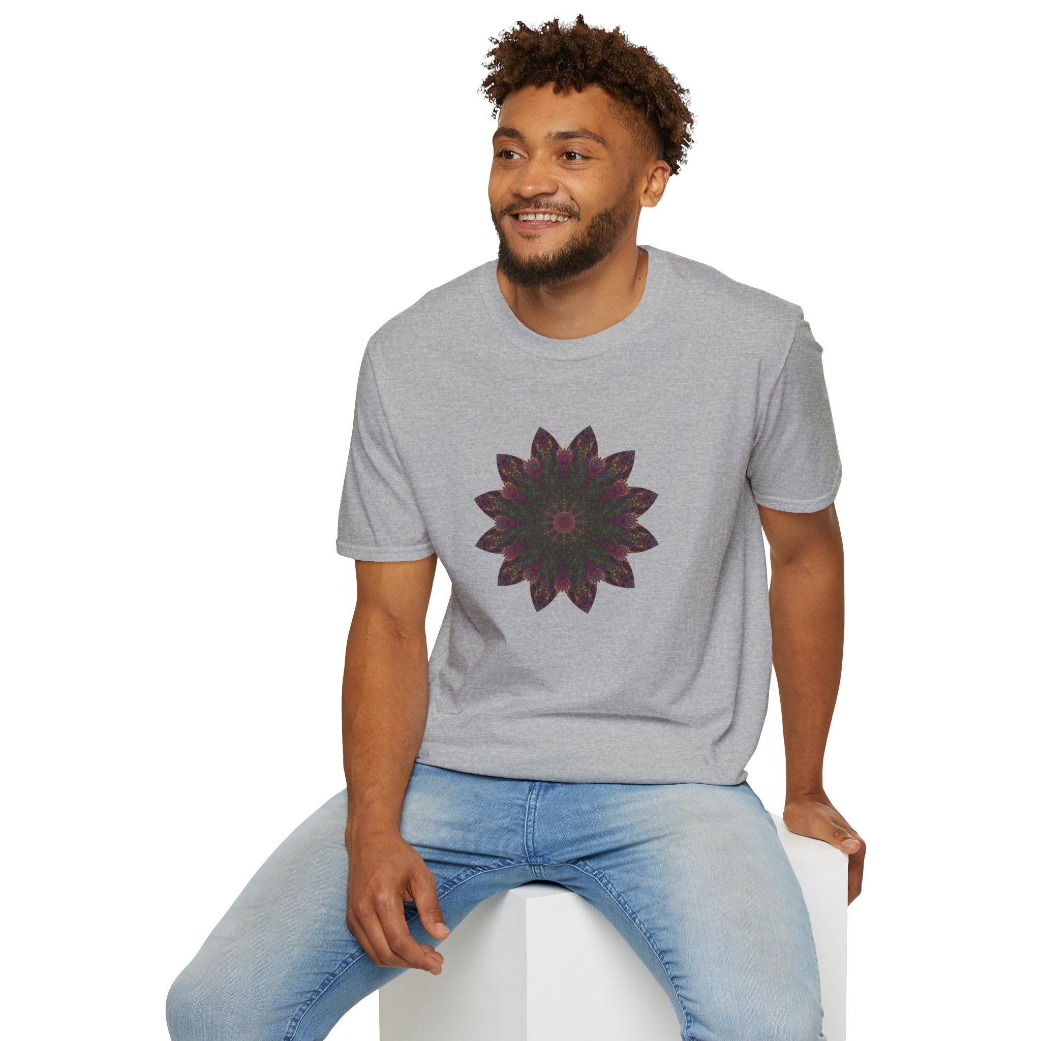Unisex Softstyle T-Shirt - Love Light Mandalas No.7