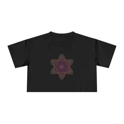 Women's Cropped Tee - Love Light Mandalas No.3