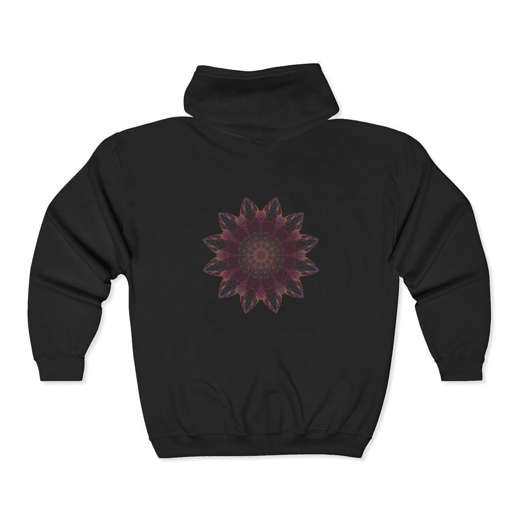 Unisex Heavy Blend™ Full Zip Hooded Sweatshirt - Love Light Mandalas No.8