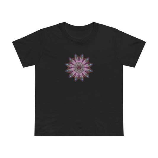 Women’s Maple Tee - Love Light Mandalas No.19