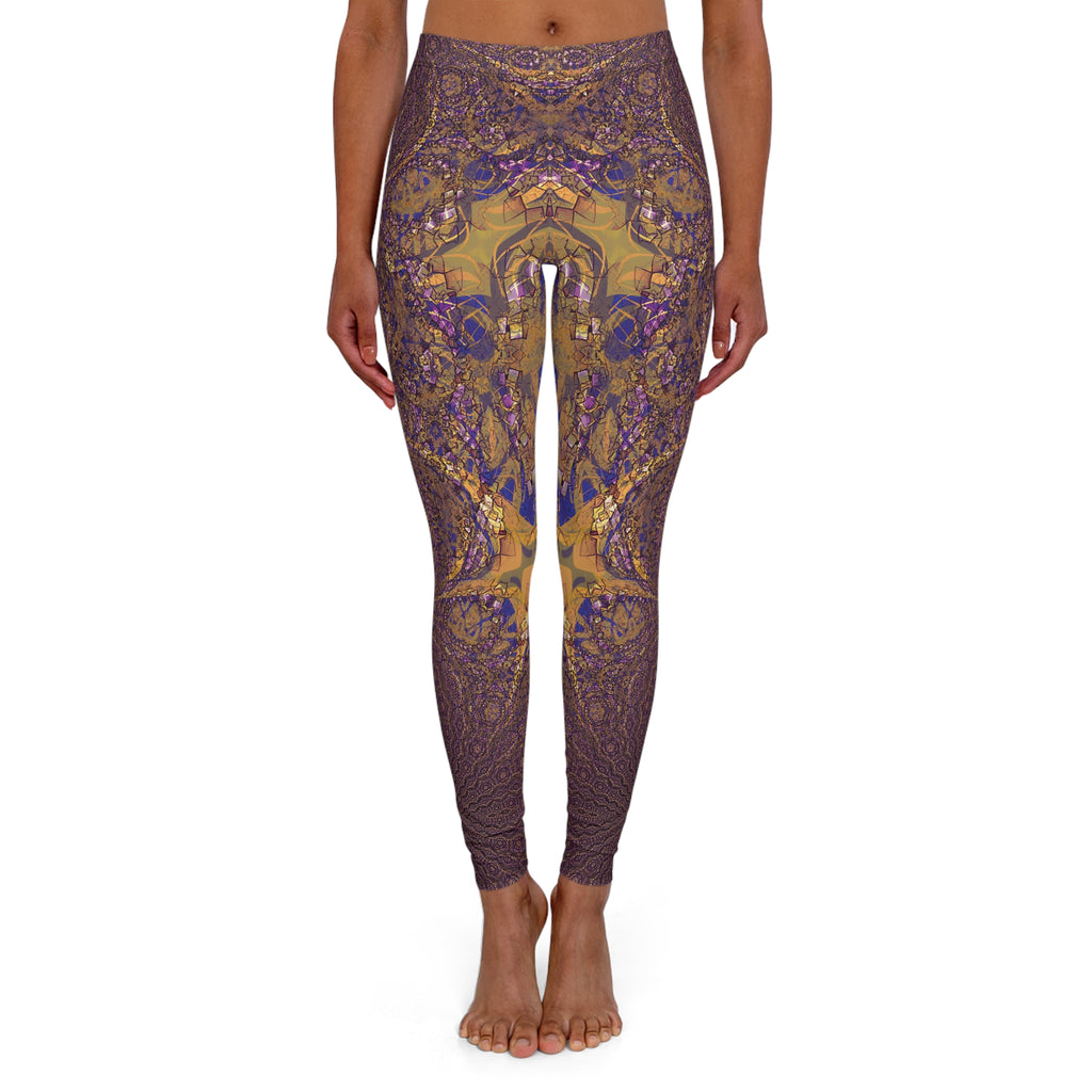 Spandex Leggings - Love Light Fractals No.9a