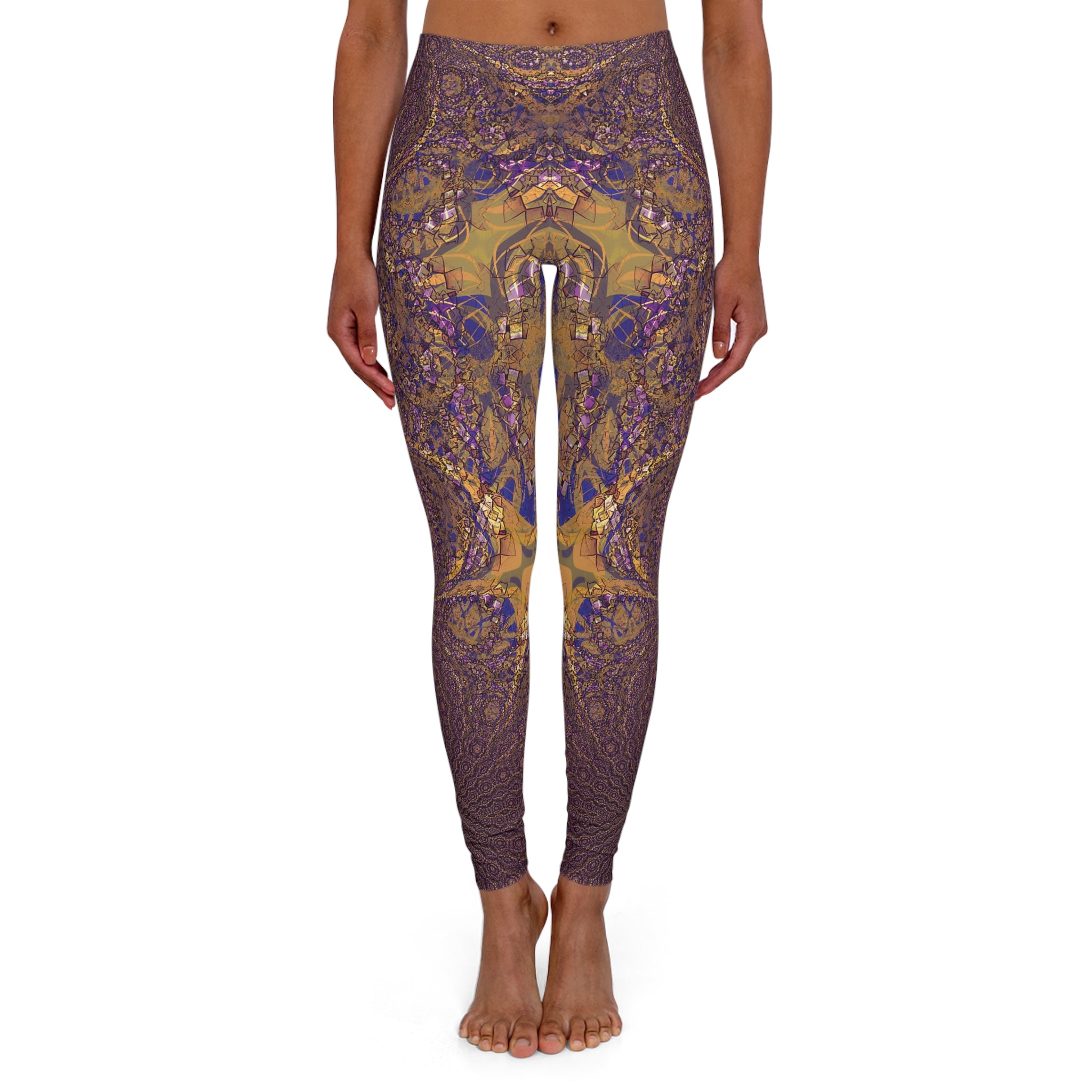 Spandex Leggings - Love Light Fractals No.9a