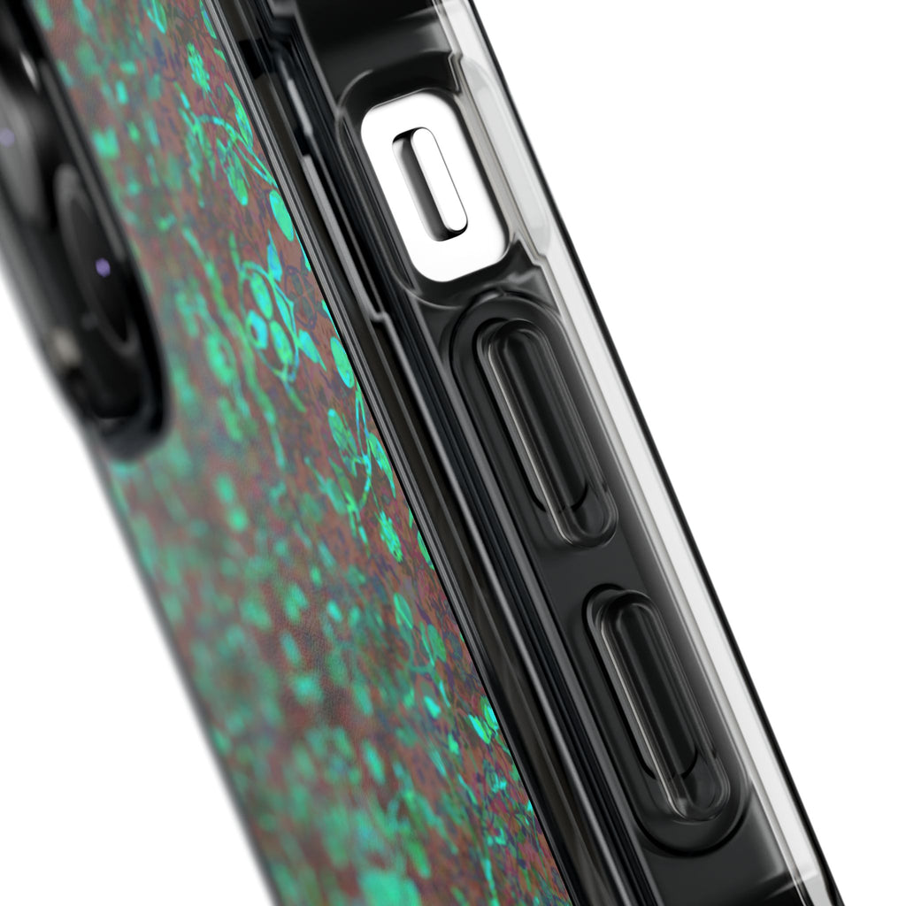 iPhone 14 Magnetic Clear Impact Case - Hidden Weave Series No.29
