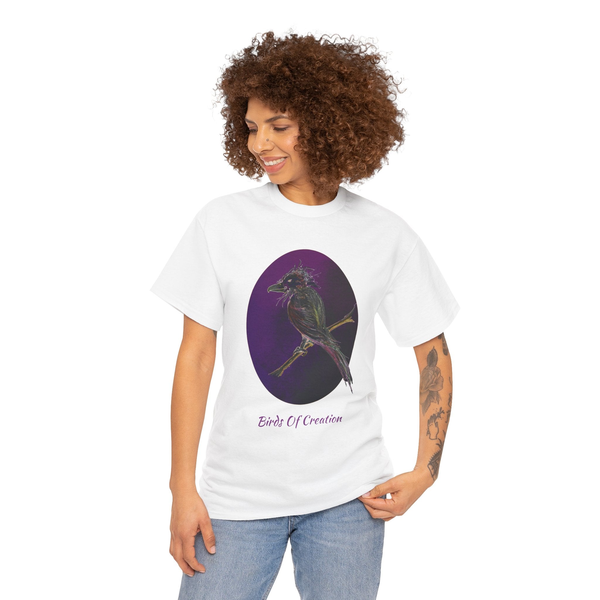 Unisex Heavy Cotton Tee - Birds Of Creation No.1a