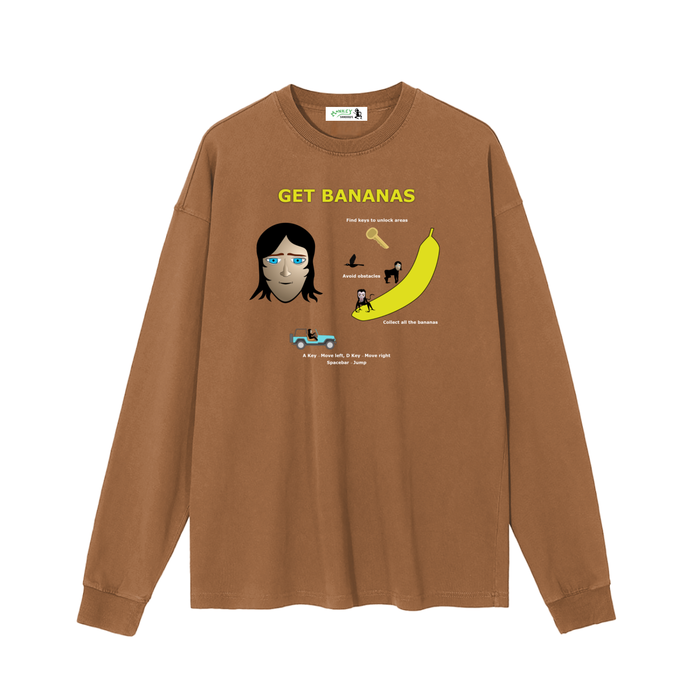 Vintage Washed Long Sleeve T-Shirt