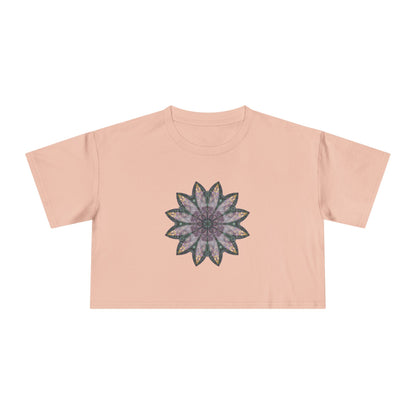 Women's Cropped Tee - Love Light Mandalas No.21