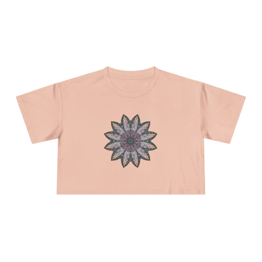 Women's Cropped Tee - Love Light Mandalas No.21