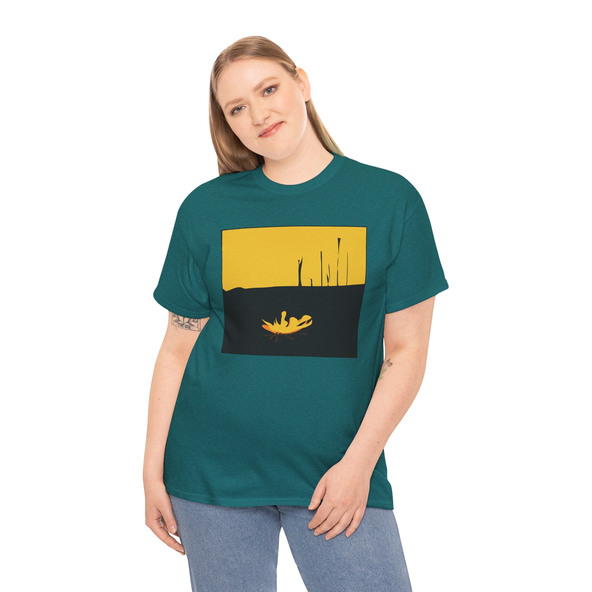 Unisex Heavy Cotton Tee - The Traveller Series (Fire)