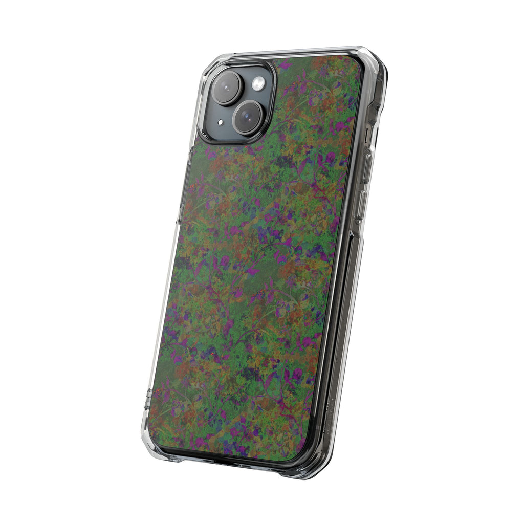 iPhone 15 Magnetic Clear Impact Case - Hidden Weave Series V3 No.24