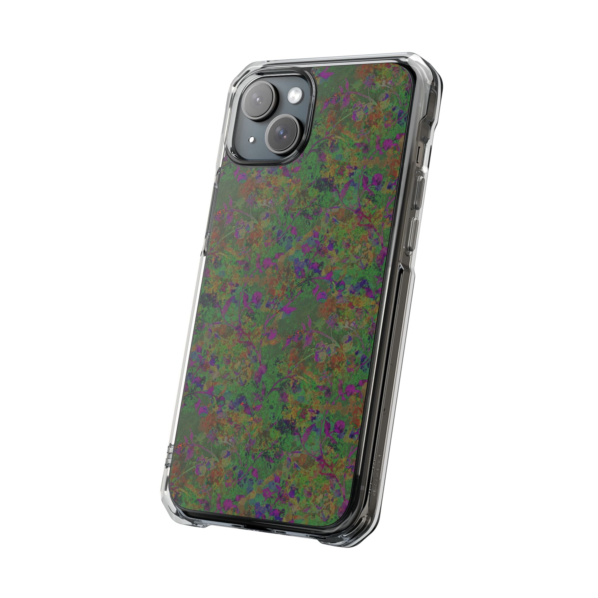 iPhone 15 Magnetic Clear Impact Case - Hidden Weave Series V3 No.24