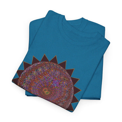 Unisex Heavy Cotton Tee - Mycelium Mandalas No.M18K4