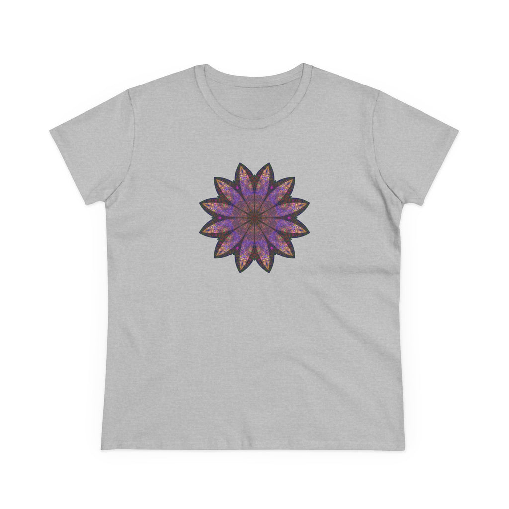 Women's Midweight Cotton Tee - Love Light Mandalas No.23