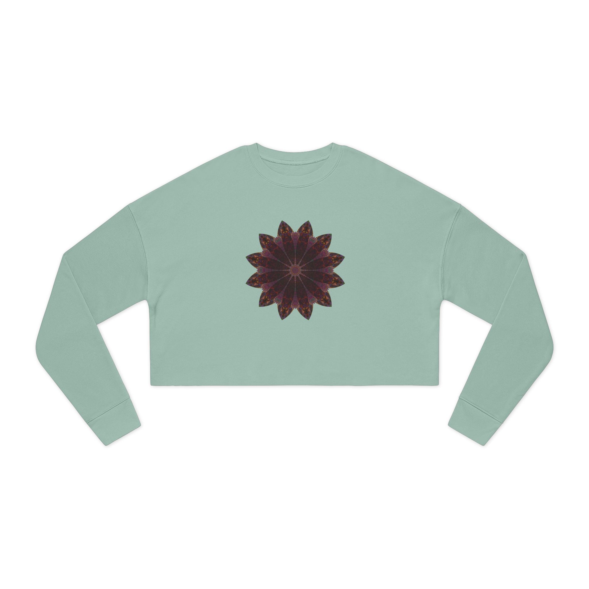 Women's Cropped Sweatshirt - Love Light Mandalas No.5