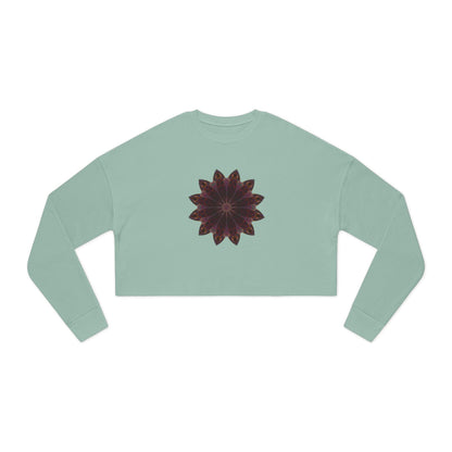 Women's Cropped Sweatshirt - Love Light Mandalas No.5