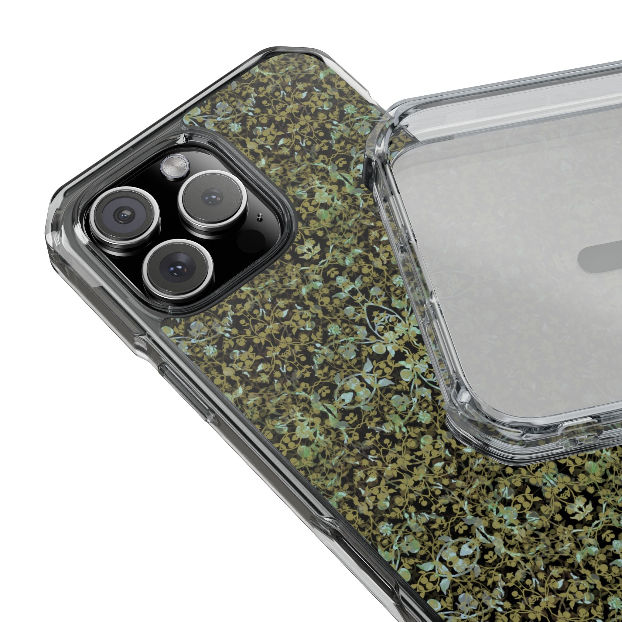 iPhone 16 Magnetic Clear Impact Case - Hidden Weave Series No.4