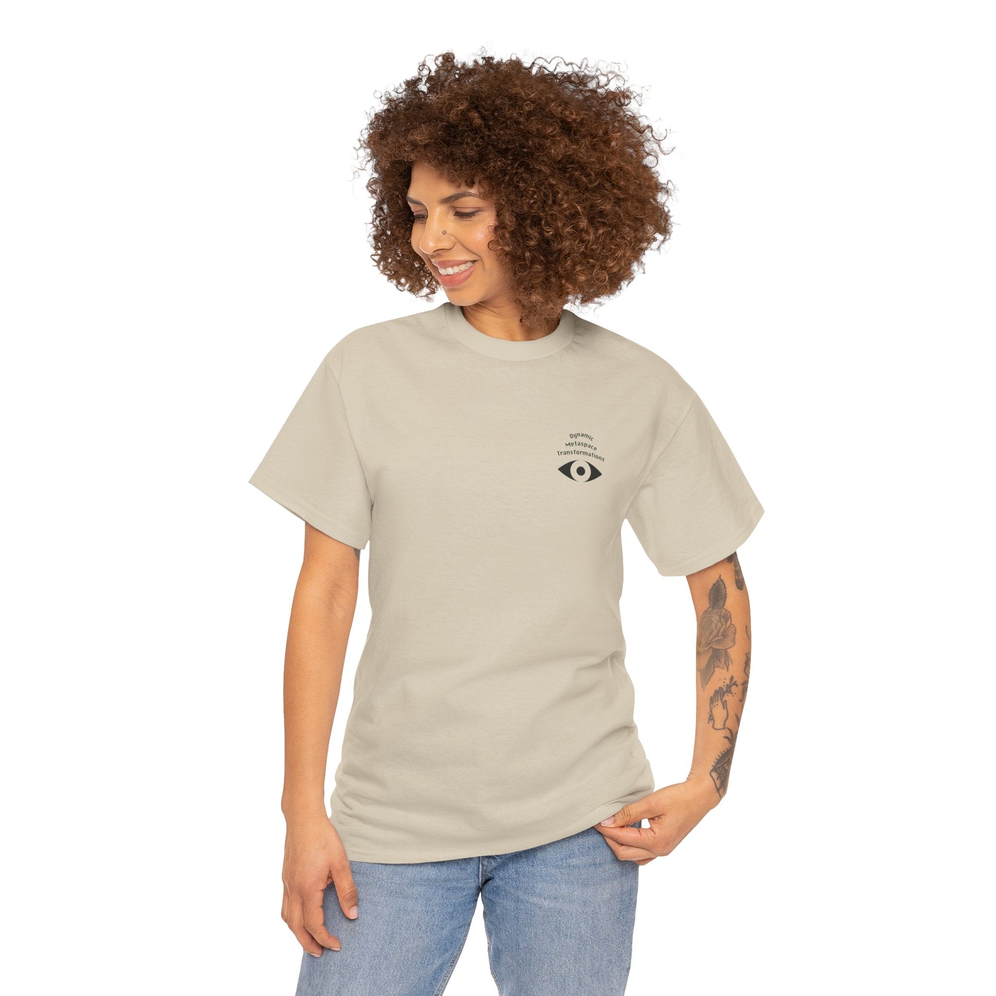 Unisex Heavy Cotton Tee (Back) - DMT Seer No.9