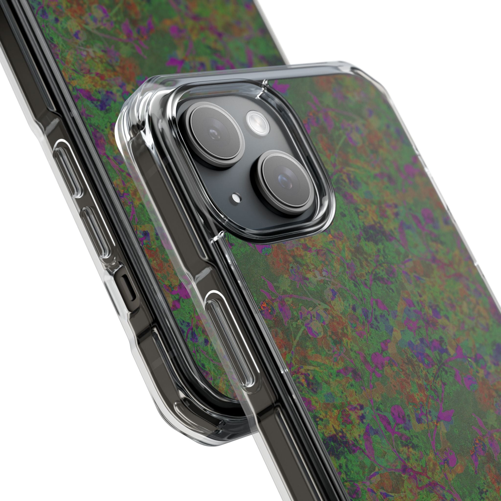 iPhone 15 Magnetic Clear Impact Case - Hidden Weave Series V3 No.24