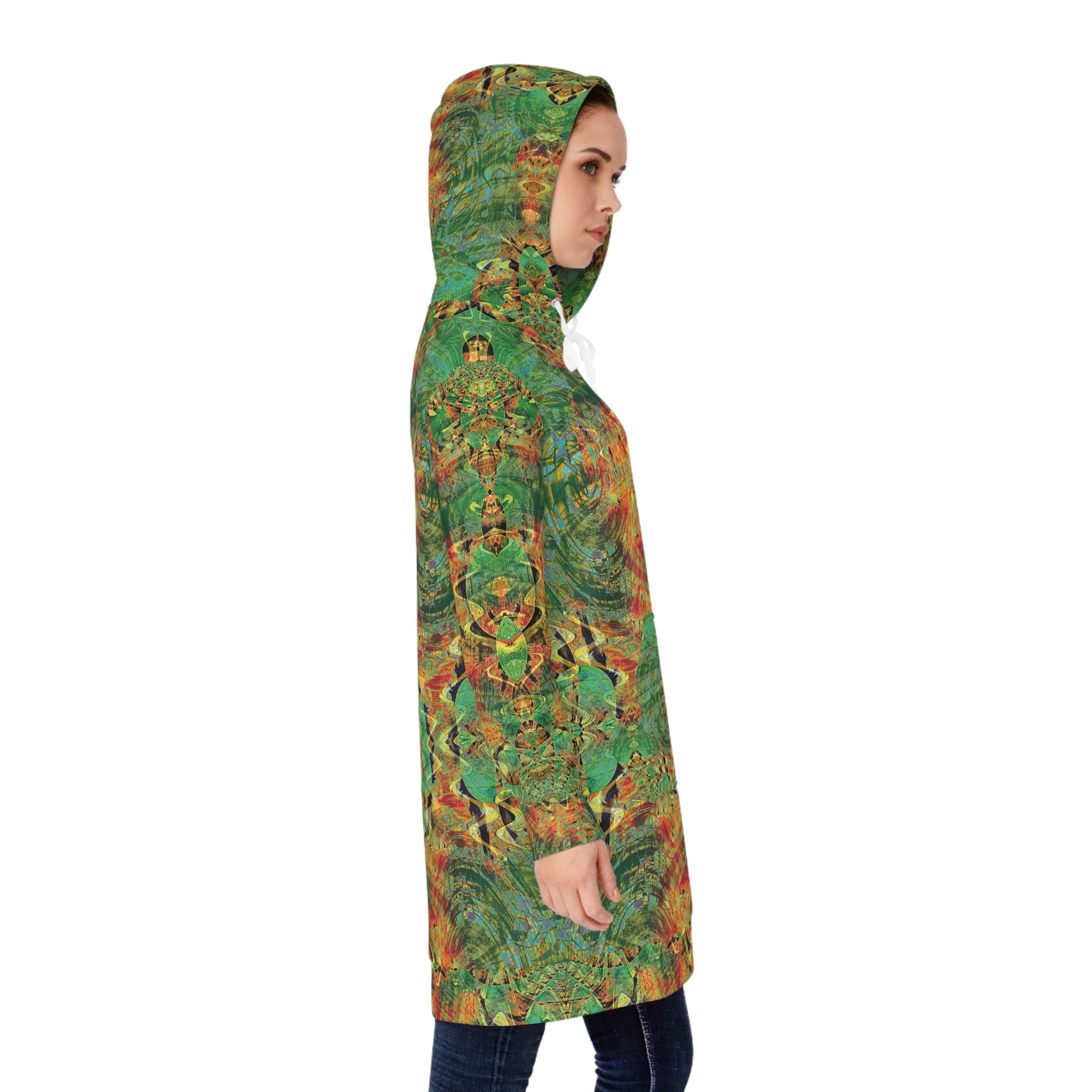 Women's Hoodie Dress - Love Light Fractals No.3
