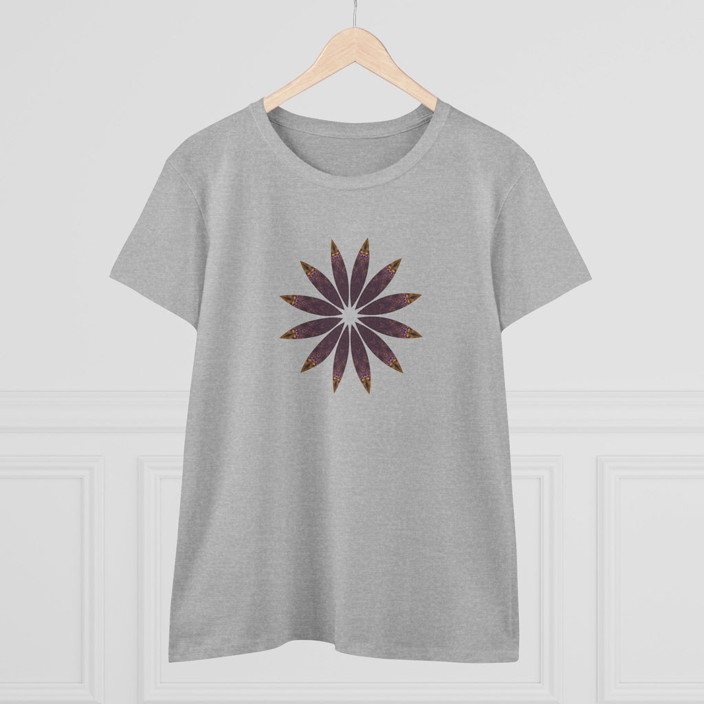 Women's Midweight Cotton Tee - Love Light Mandalas No.2