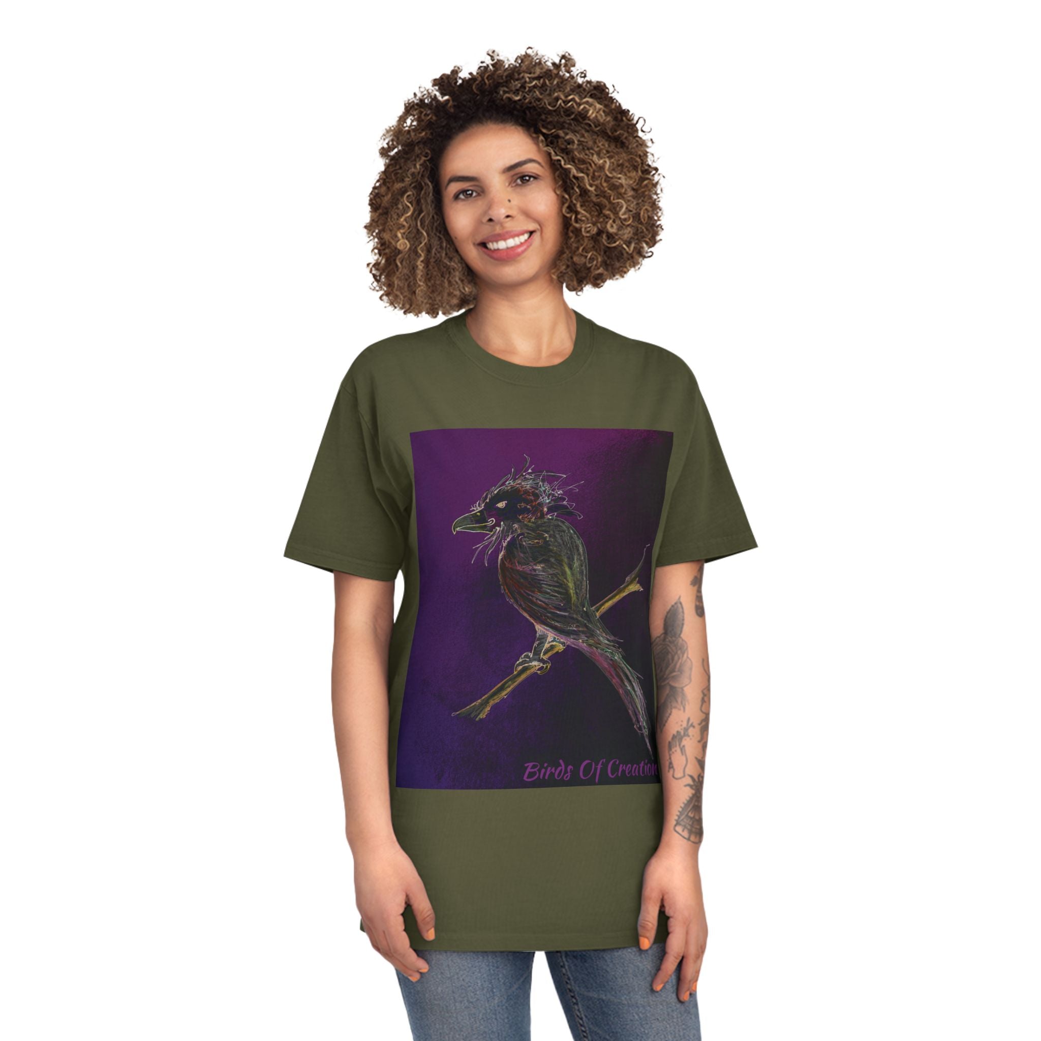 Unisex Faded Shirt - Birds Of Creation No.1