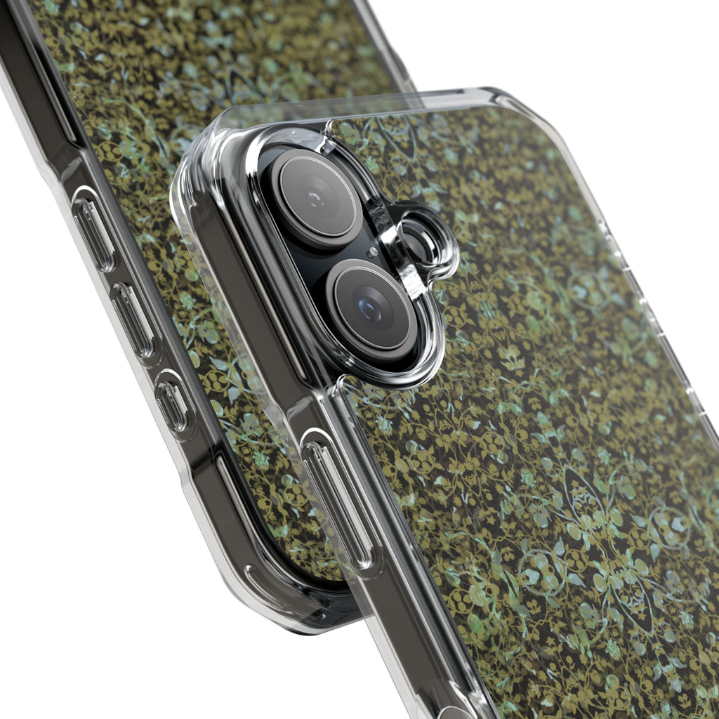 iPhone 16 Magnetic Clear Impact Case - Hidden Weave Series No.4