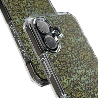 iPhone 16 Magnetic Clear Impact Case - Hidden Weave Series No.4