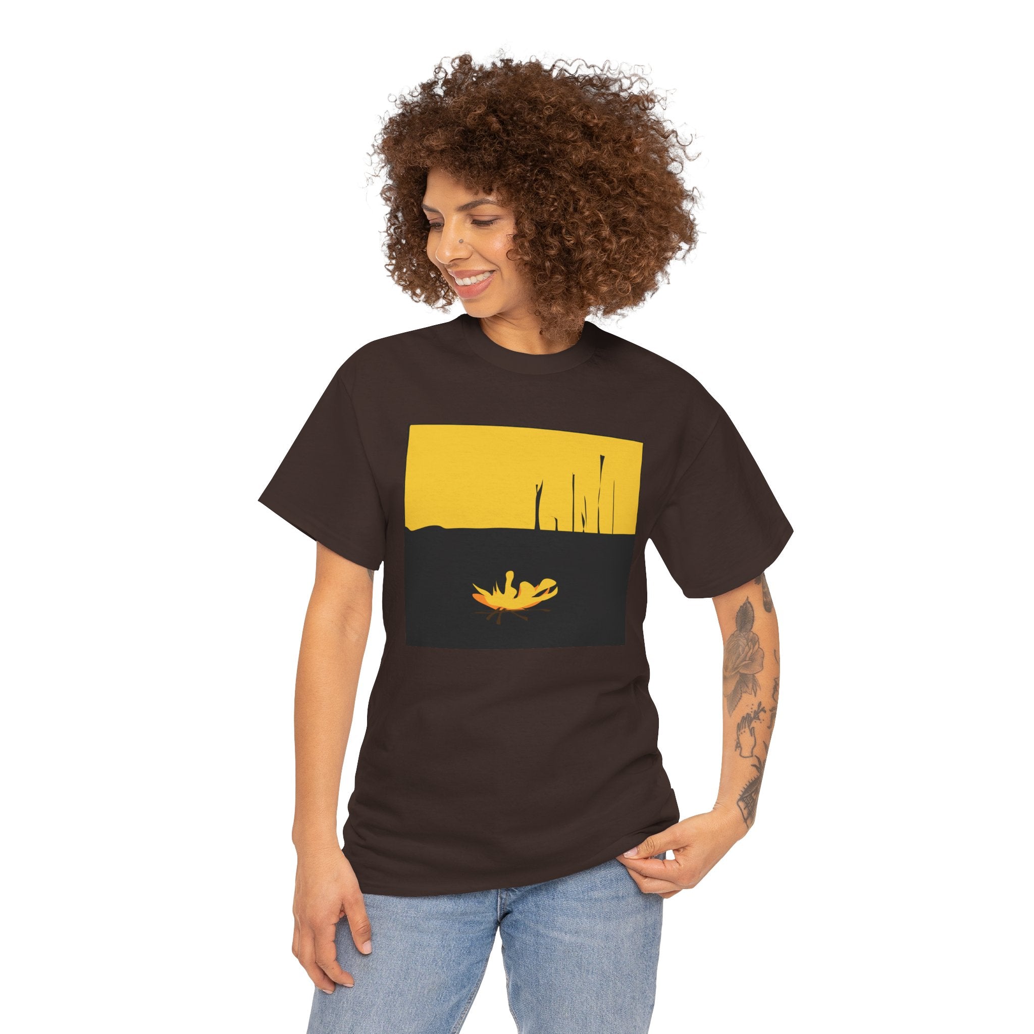 Unisex Heavy Cotton Tee - The Traveller Series (Fire)