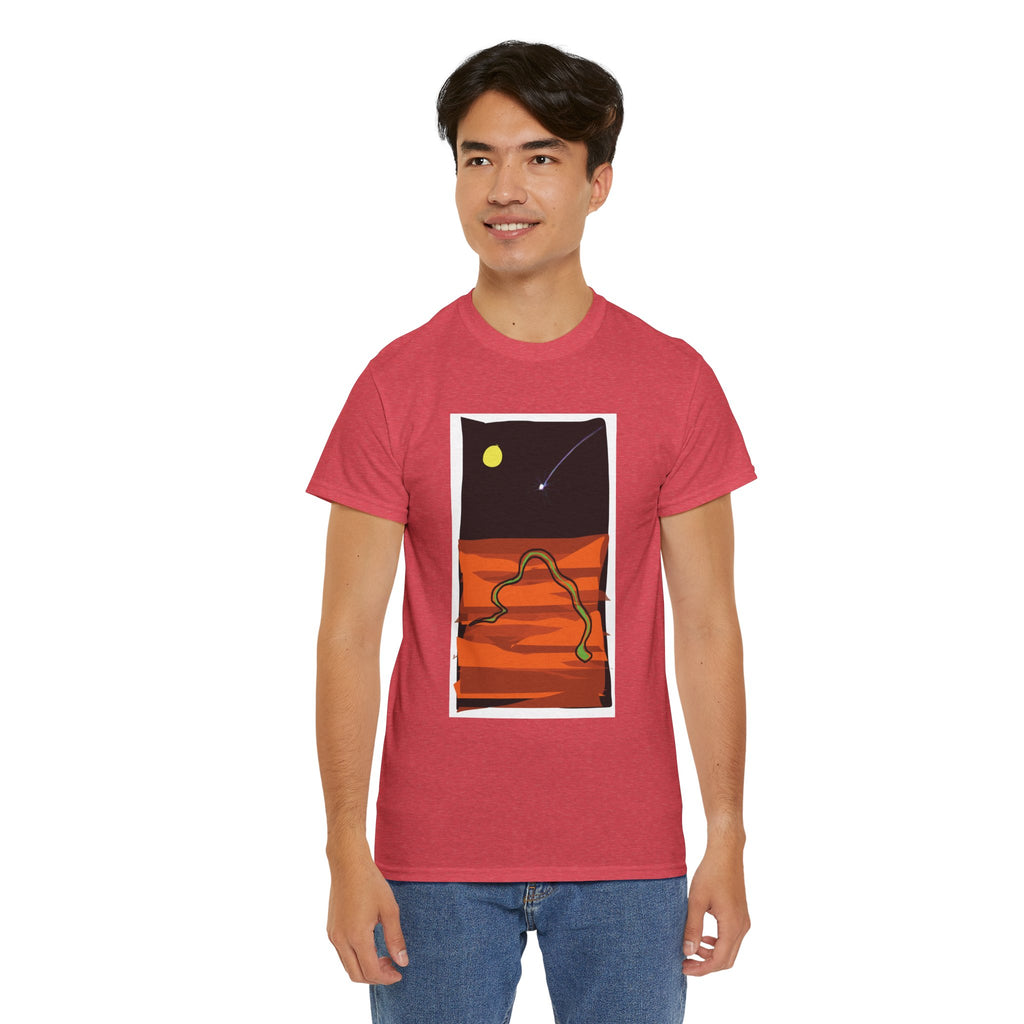 Unisex Heavy Cotton Tee - The Traveller Series (Shooting Star)
